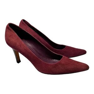 Brooks Brothers Purple Suede Pointed Toe Women’s Heels 3" Stilettos Pumps Size 8